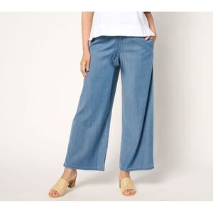 Studio Park Women's Petite Pants 2XP x Terri Conn Lyocell Ankle Blue A691534